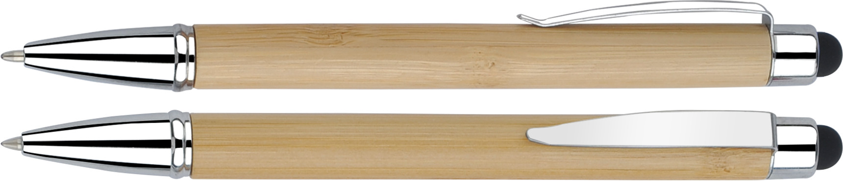 Gravírozott Bambusz golyóstoll érintőképernyős vezérléssel - Blustery – galéria